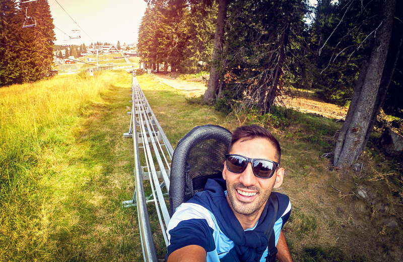 Vergnügungspark mit Seilbahn